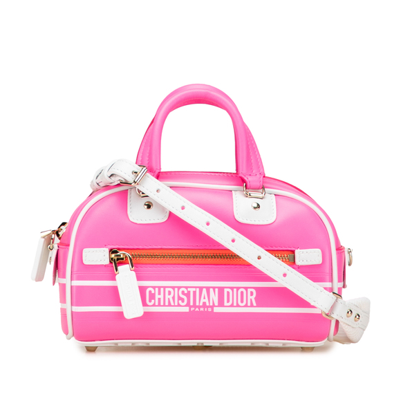 Dior Handbags - Pre-Loved Dior Micro Leather Dior Vibe Zip Bowling Bag